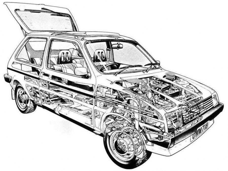 Схема Austin Metro 1980 года  (фото 2 из 5)